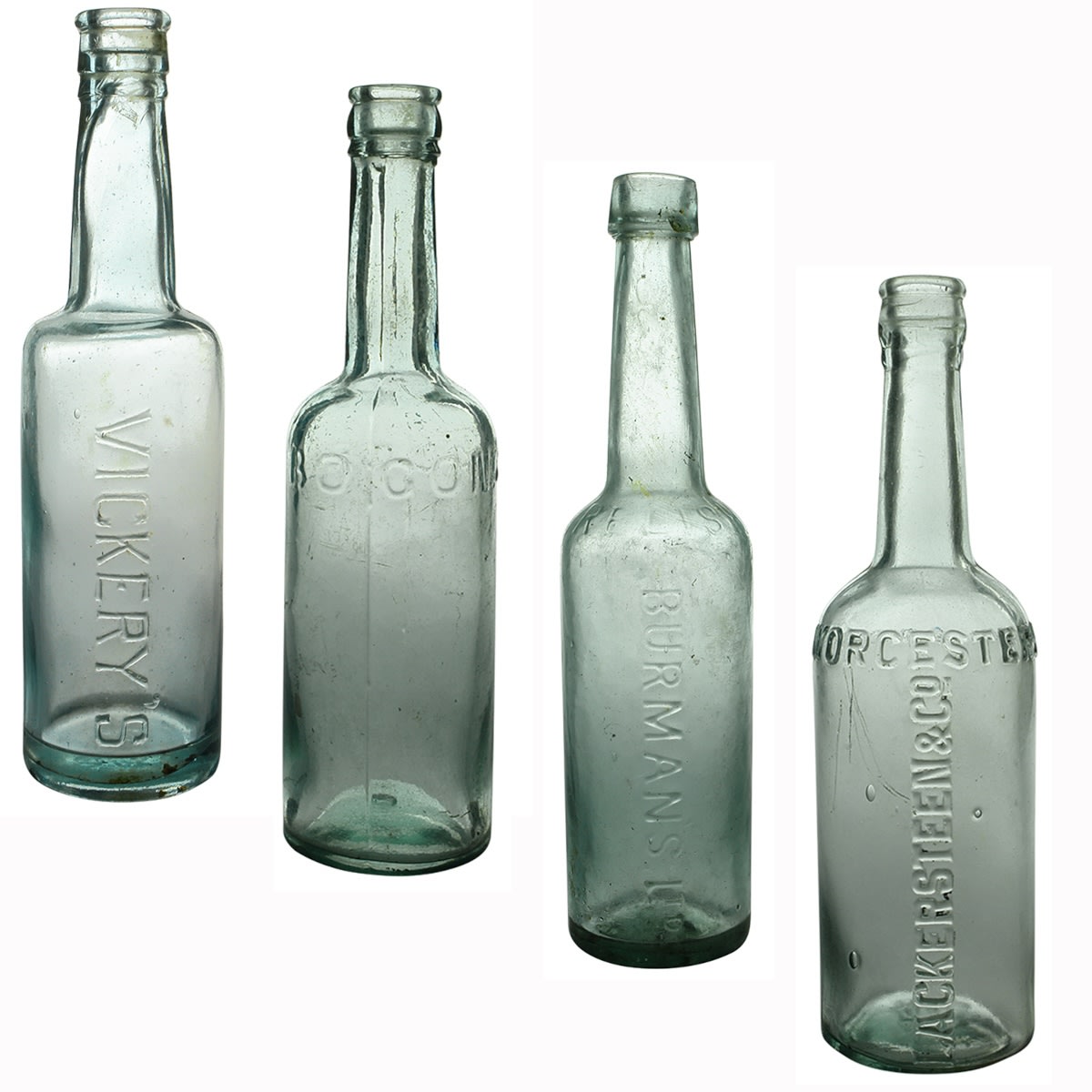 4 Hot Sauces: Vickery's; Bogong Sauce; Burmans Ltd; Lackersteen & Co.