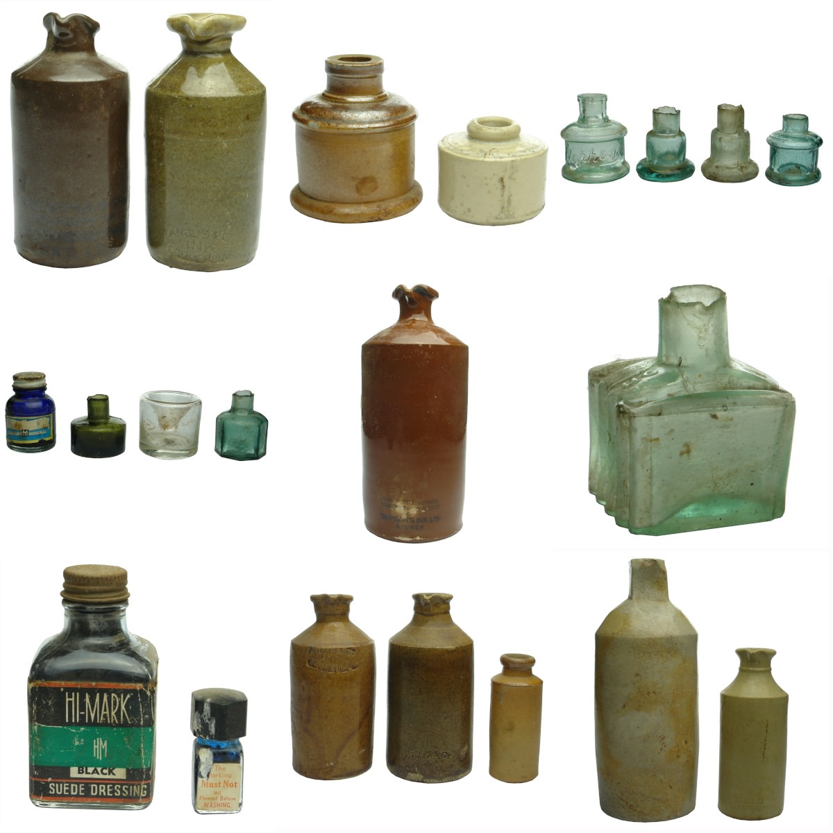 Ink Mega Lot! 25 or so of them. Stephens; Angus; Carr's; Swan Ink; Plain ones; Simpson's; HCS; Hi-Mark; Malanyl.