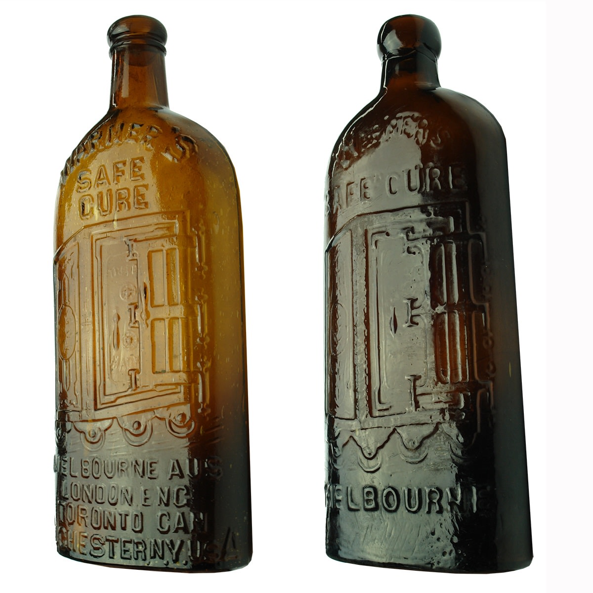 2 Warner's Safe Cure. 4 Cities and Melbourne only. Amber. Pints.