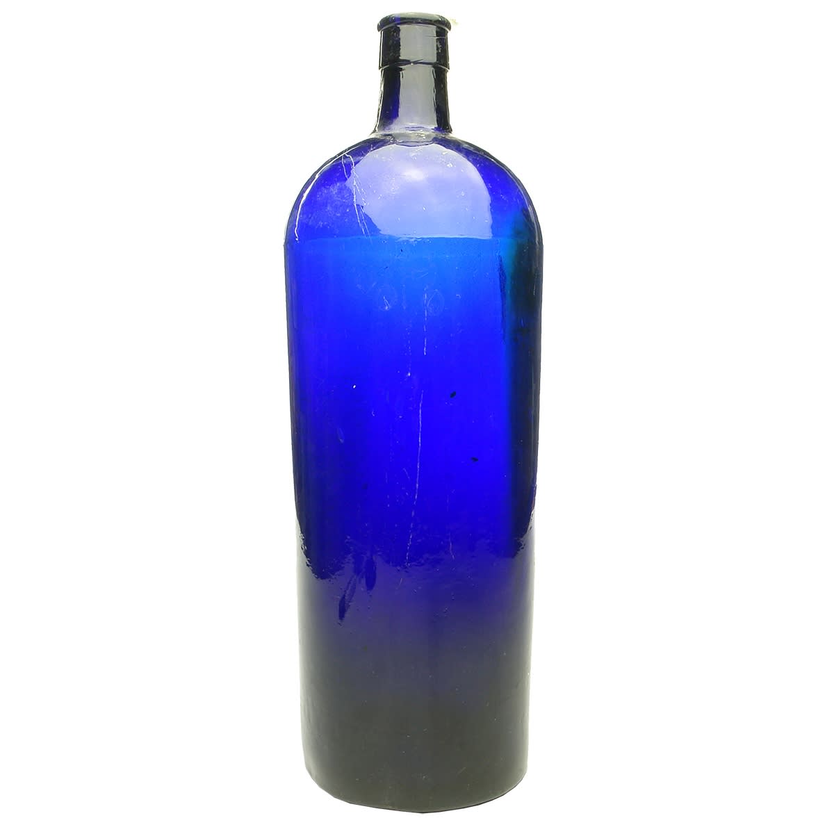 Chemist. Large Cobalt Cylinder. 80 oz.