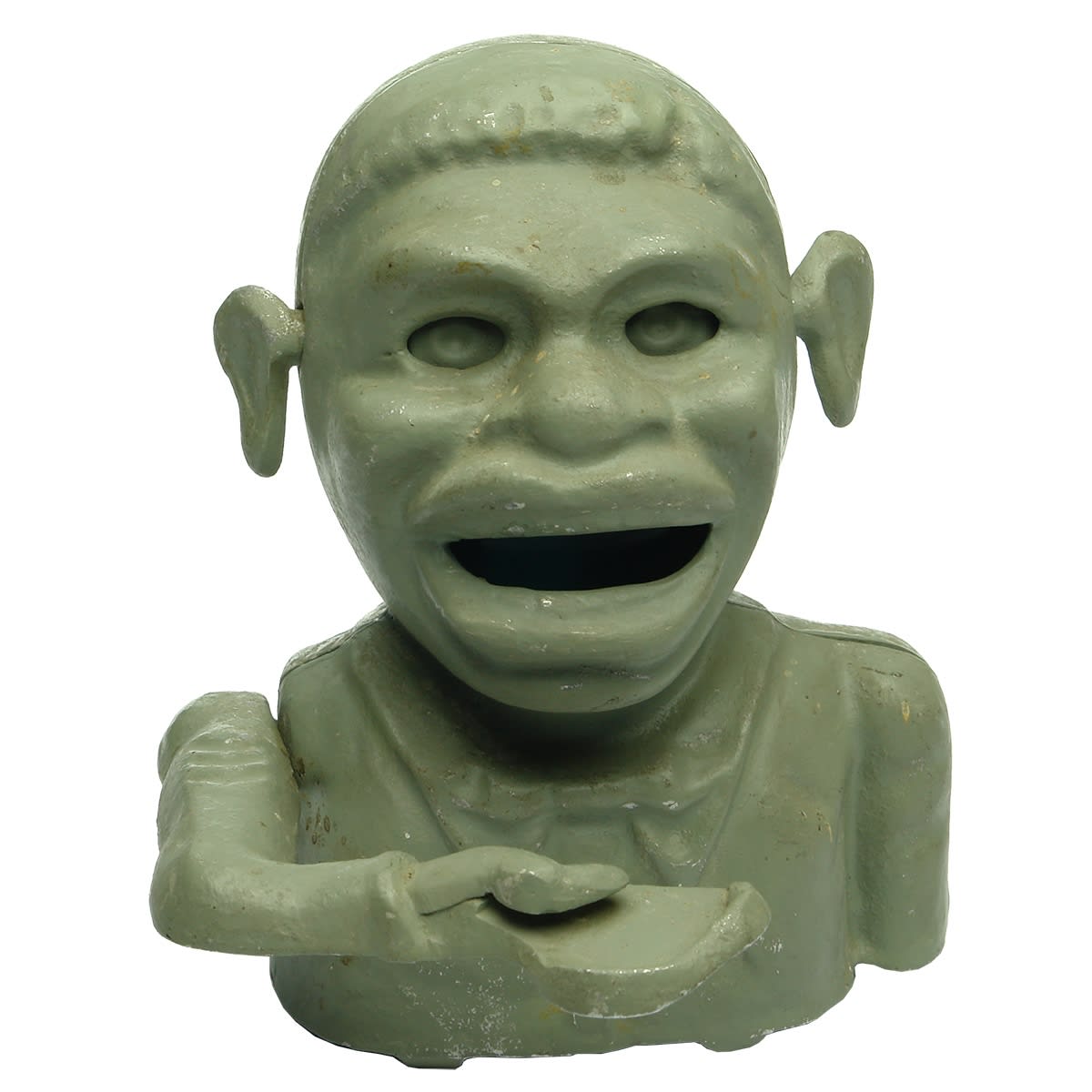 Pattern for a Greedy Boy money box. From a Melbourne foundry.