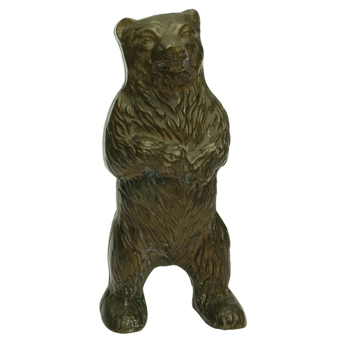Very heavy cast brass bear. Moneybox? No makers marks.