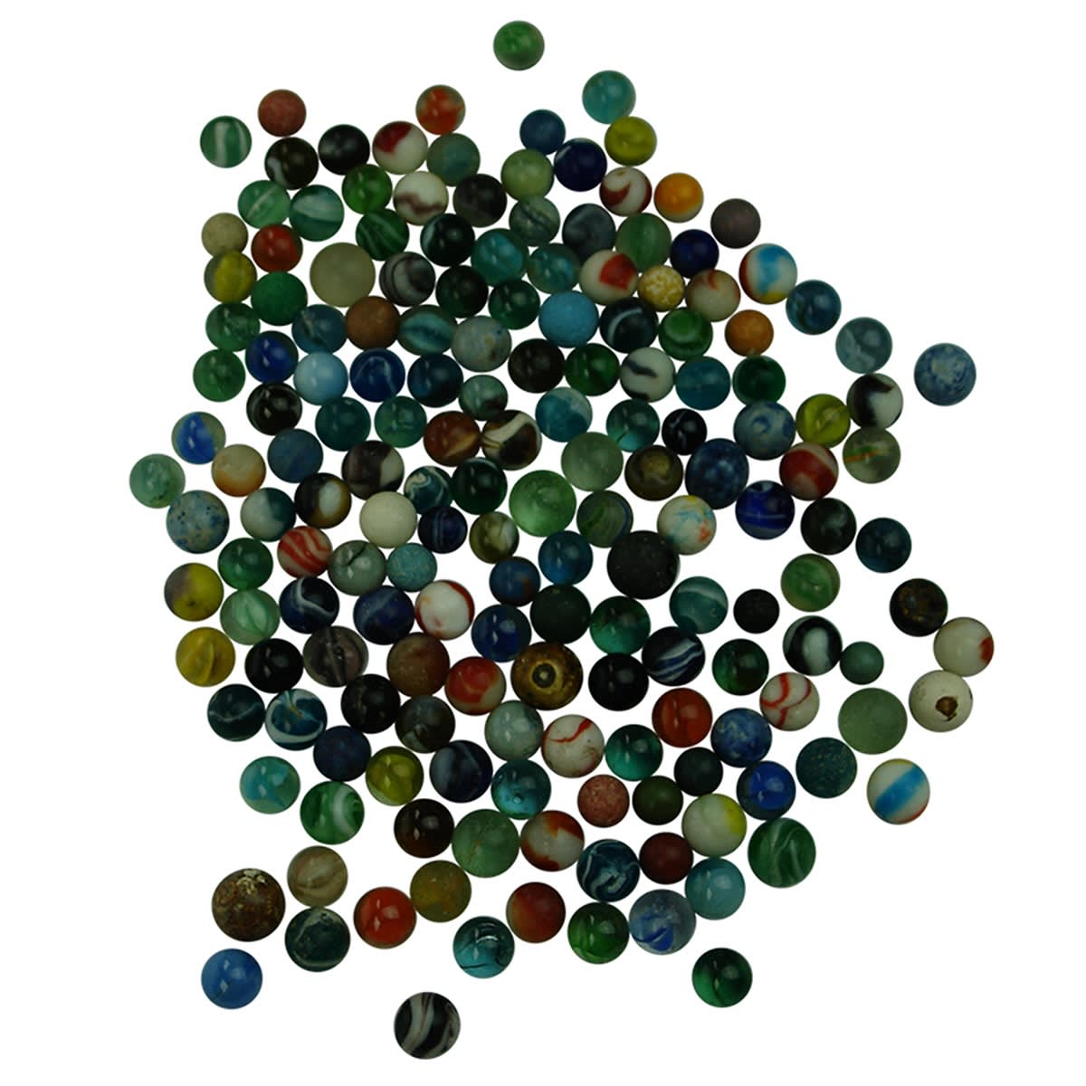 Miscellaneous. Bag of old marbles.