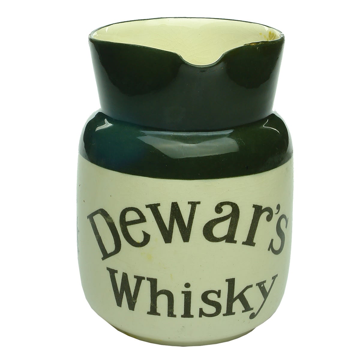 Whisky Water Jug. Dewar's Whisky. Thistle pictorial to both sides. Royal Doulton.
