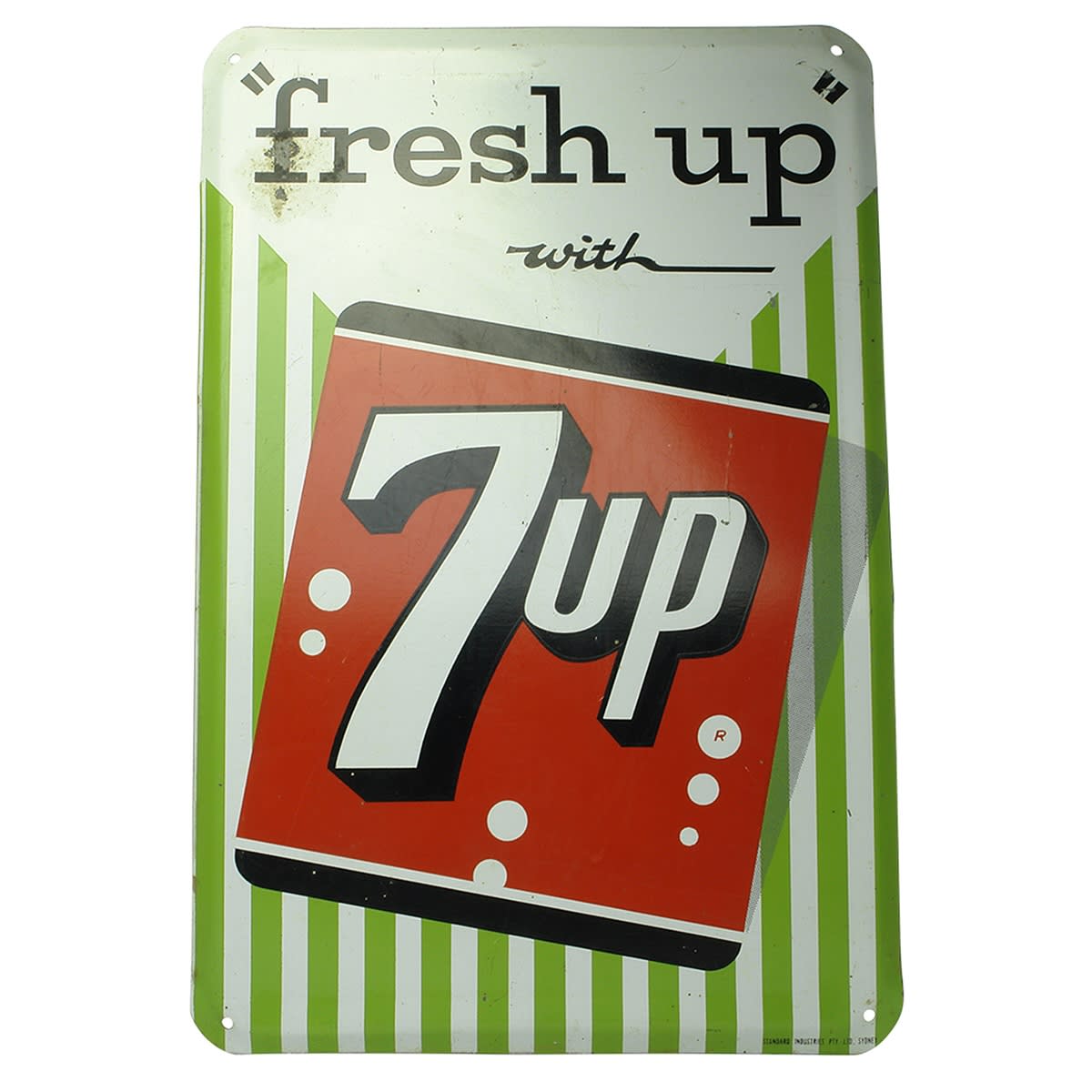 Sign. 7UP Screen Print Sign. (New South Wales)