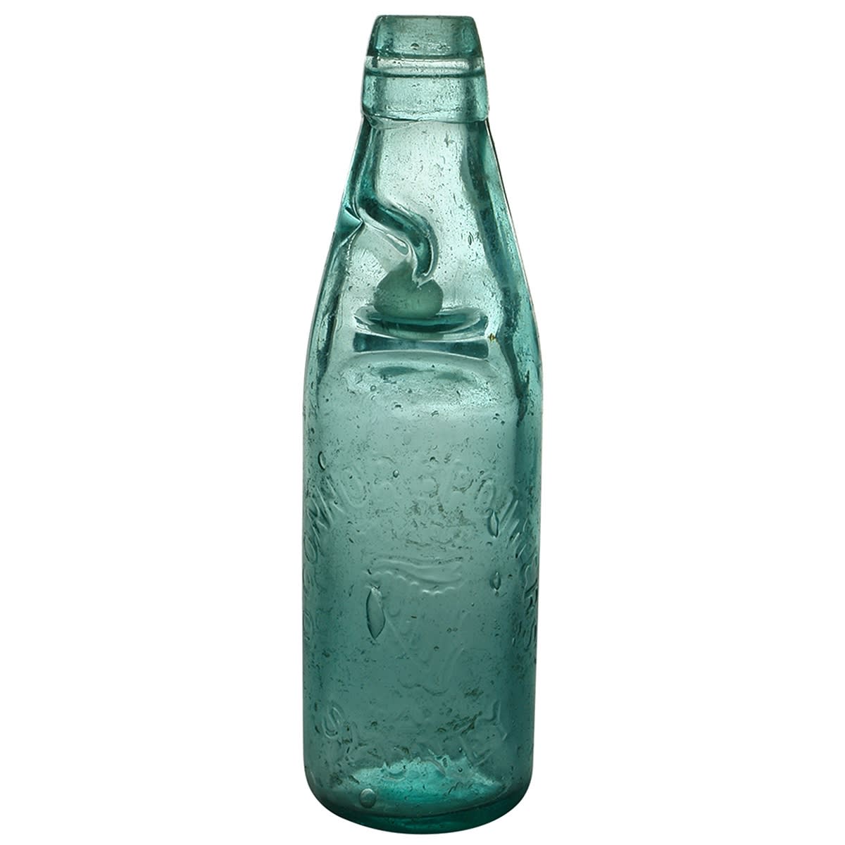 Codd. O'Connor Brothers, Sydney. Harp. One Way Pour. Deep Aqua. 10 oz. (New South Wales)