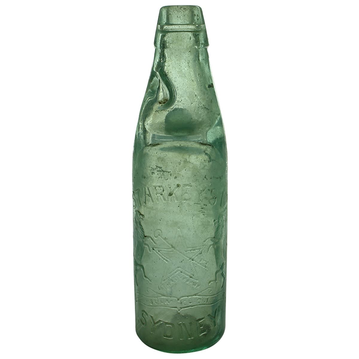 Codd. Starkey's Ltd, Sydney. One Way Pour. Aqua. 10 oz. (New South Wales)