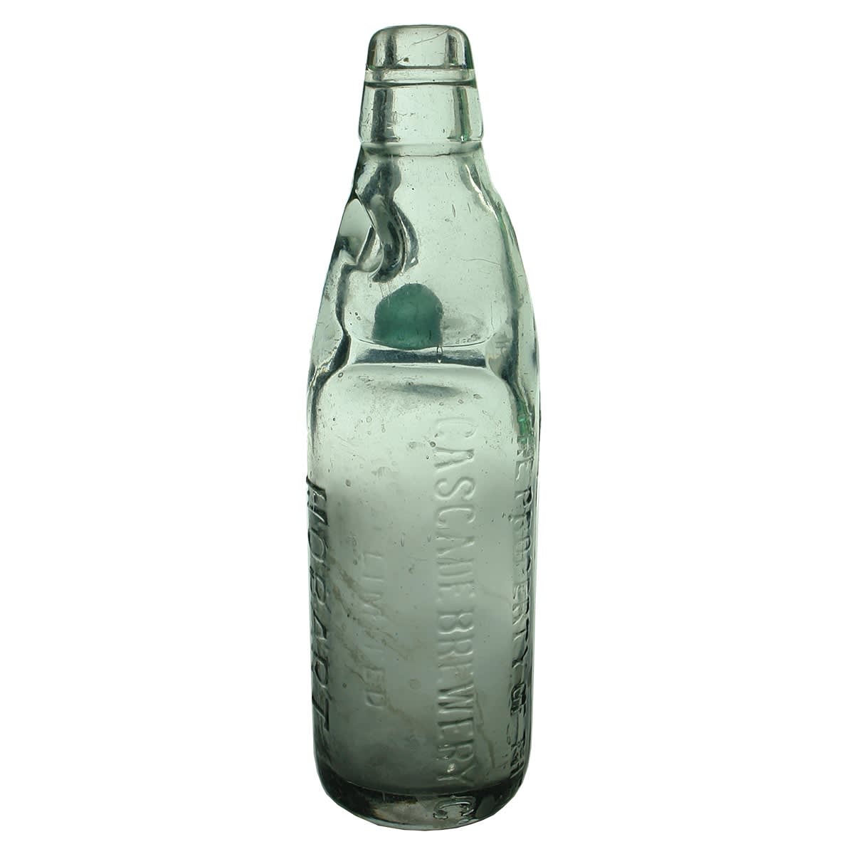 Codd. The Cascade Brewery Co Limited. Hobart. One Way Pour. Light Amethyst. 10 oz. (Tasmania)