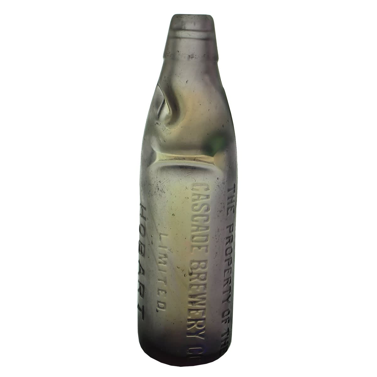 Codd. The Cascade Brewery Co Limited. Hobart. One Way Pour. Deep Amethyst. 10 oz. (Tasmania)