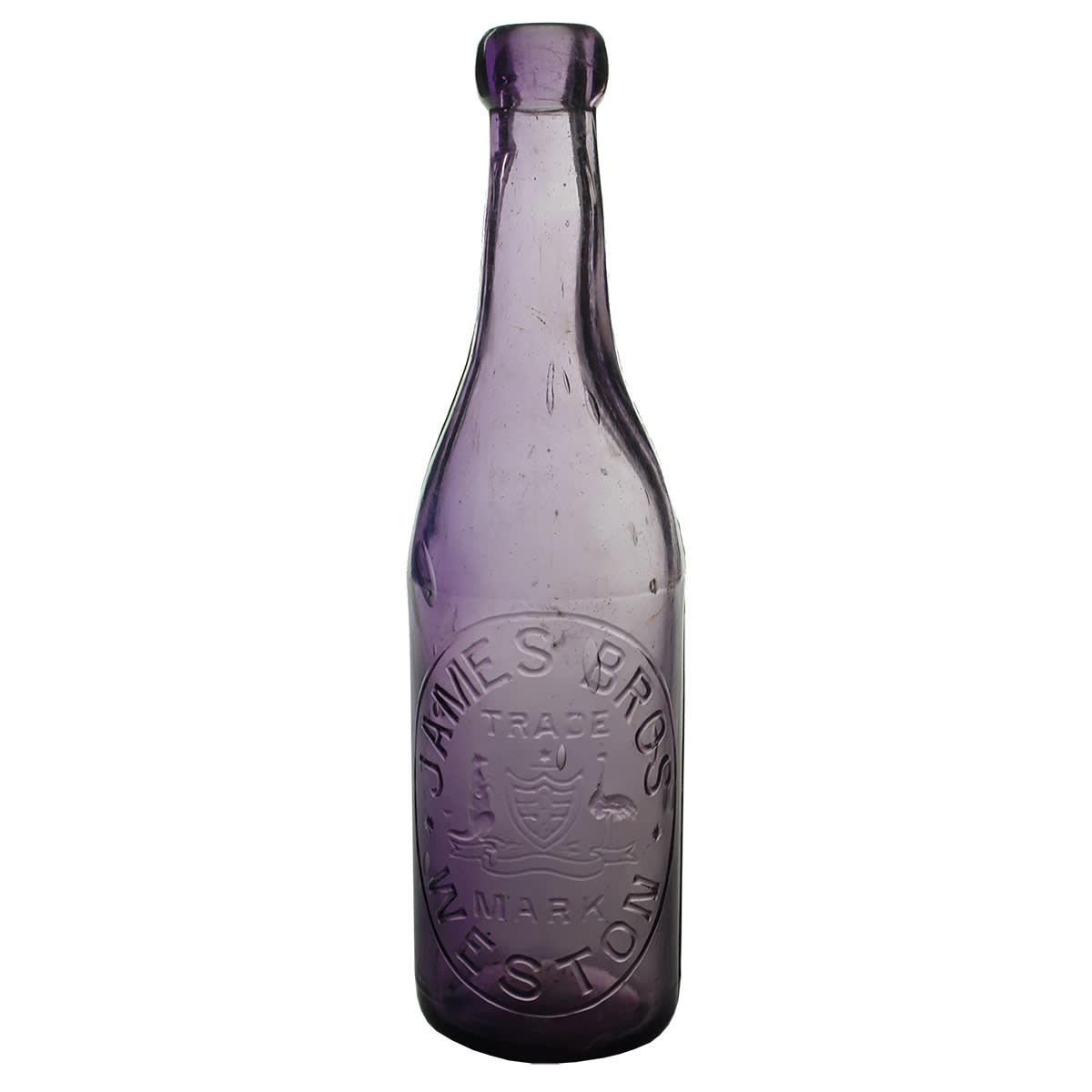 Corker. James Bros, Weston. Australian Coat of Arms. Amethyst. 10 oz. (New South Wales)