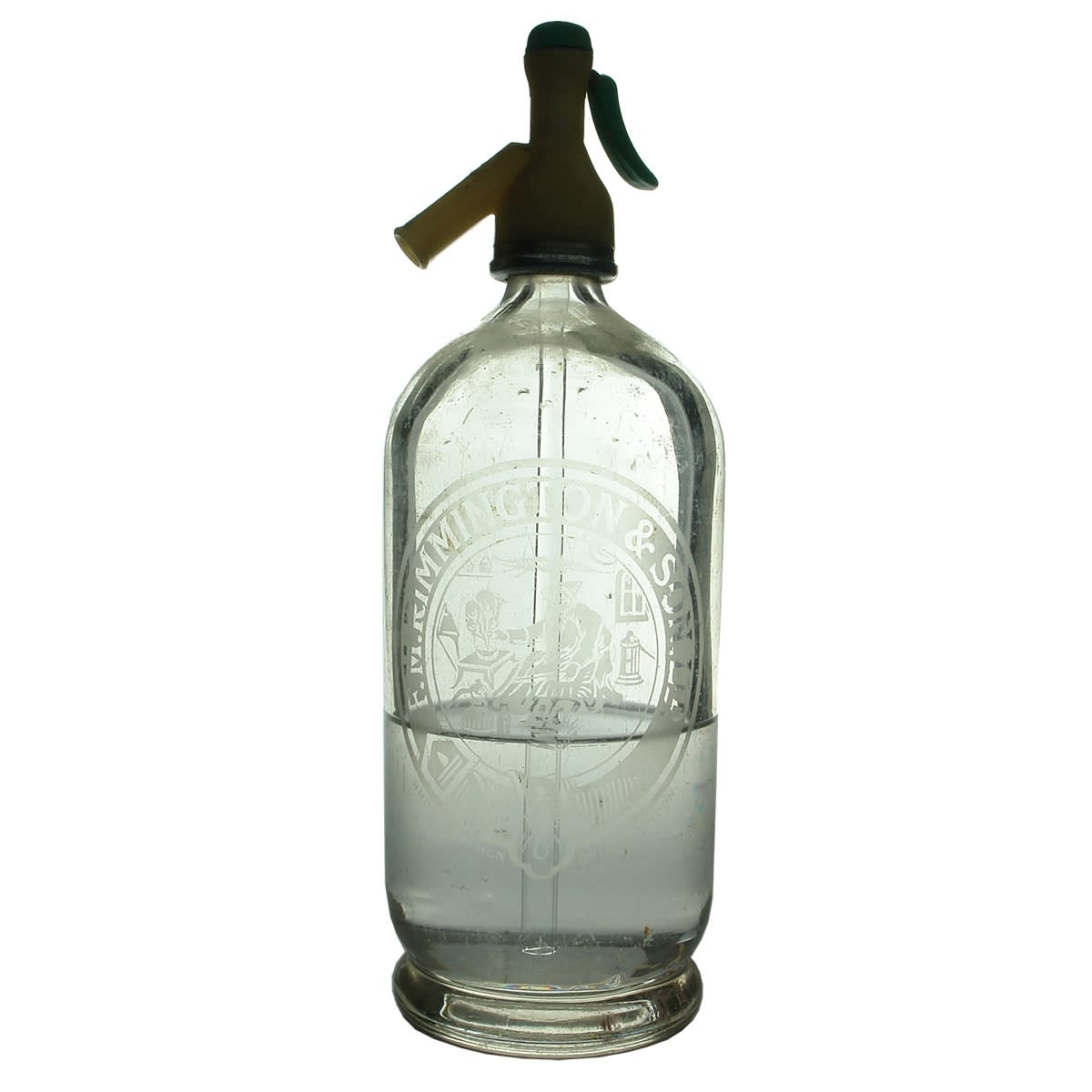 Syphon. F. M. Rimmington & Son, Ltd. Clear. 40 oz. (United Kingdom)