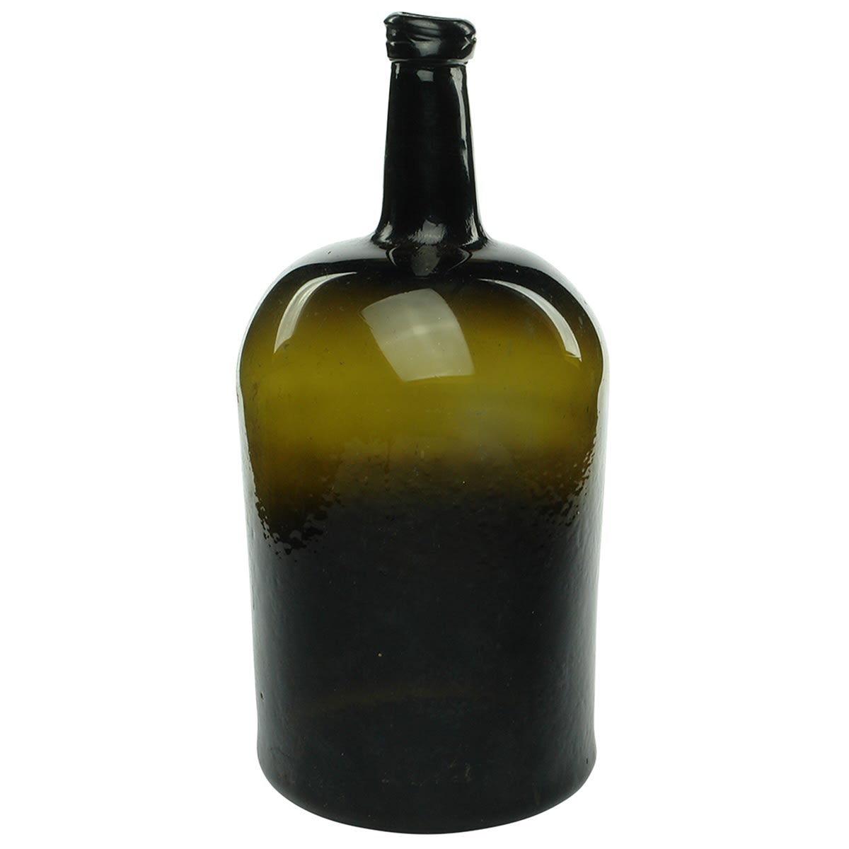 Early Glass. 18th century HUGE black English magnum with pontil. 350 mm high, 160 mm wide.