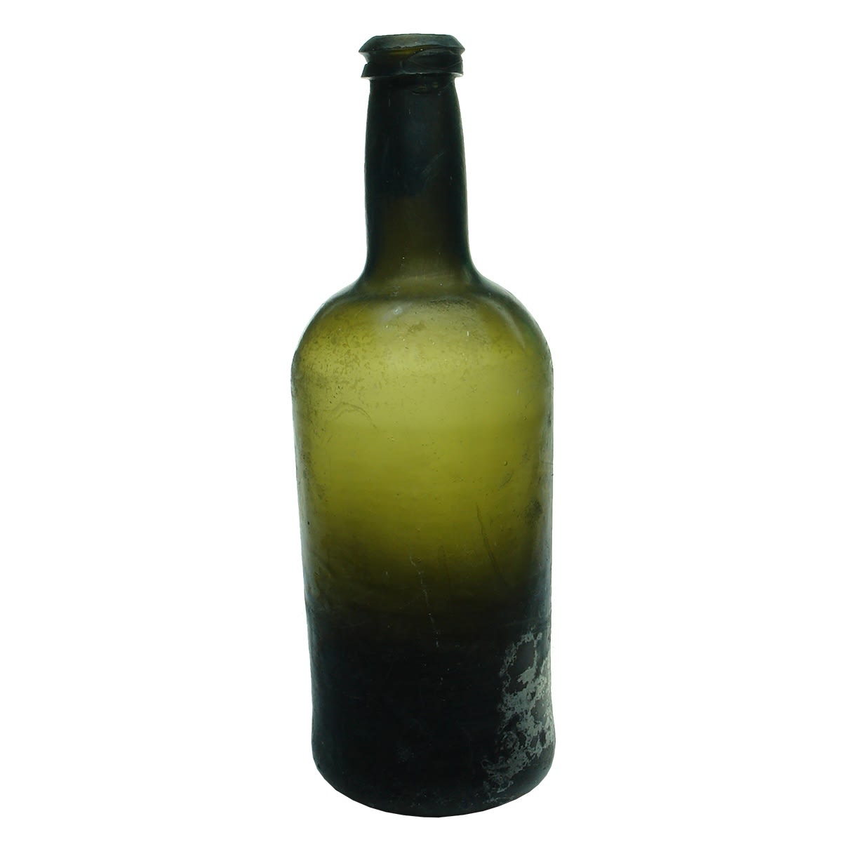 Early Glass. English Wine With Saggy Base and Narrow Lip and Collar. Pontil. (United Kingdom)