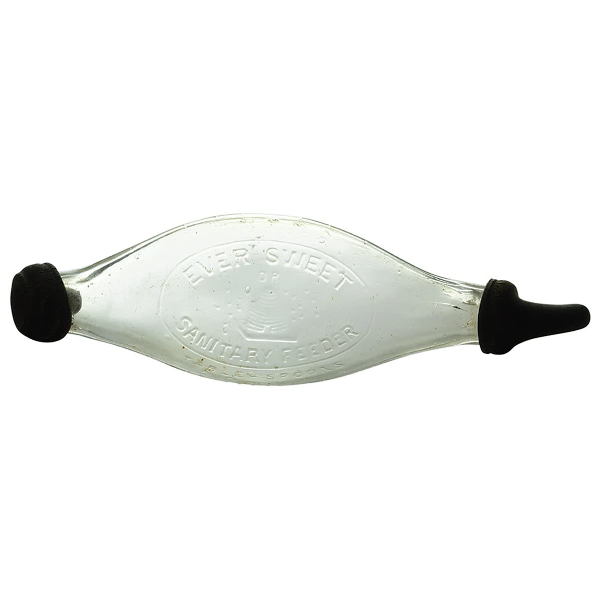 Baby Feeder. Ever Sweet. Beehive. Banana shape. Clear. 8 oz.