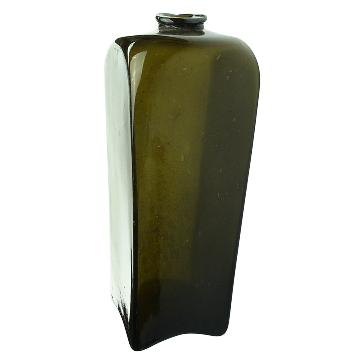 Gin. GIANT Pigsnout gin. Tube pontil. 18th century. 1/2 gallon+ (340 mm)