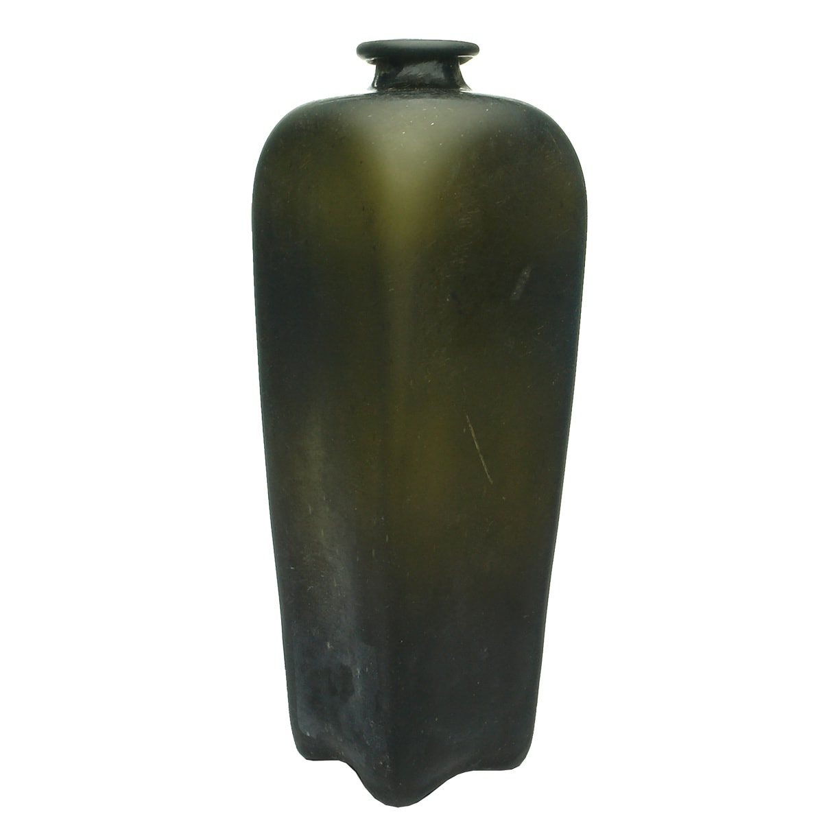 Case Gin. Smaller Flare top or Pig Snout type. Big tube pontil scar to base.