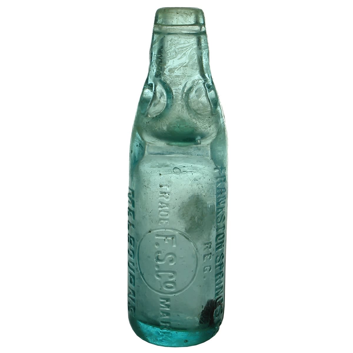Codd. Frankston Springs Co., Melbourne. G. H. Elliott. Aqua. Dobson. 6 oz. (Victoria)