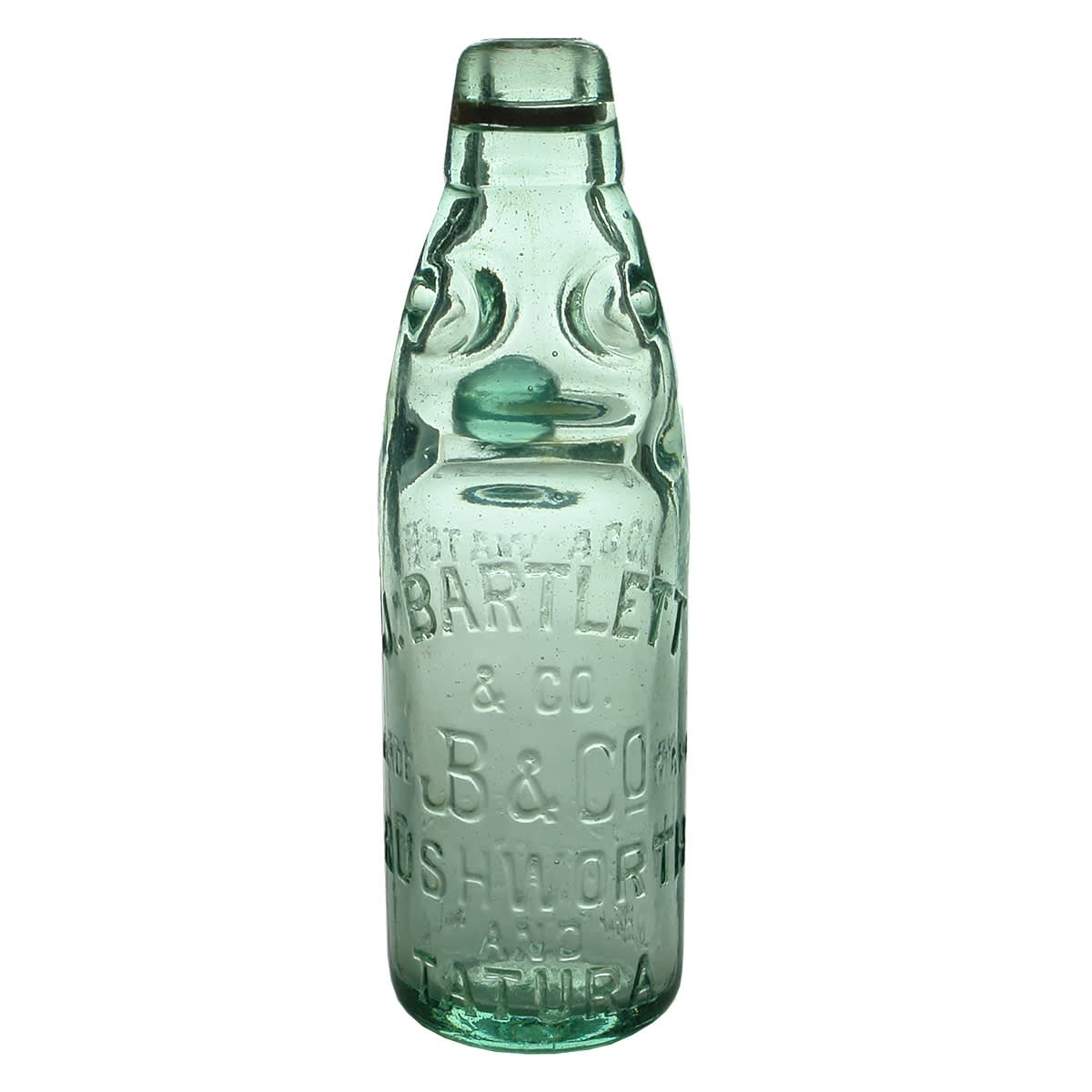 Codd.  J. Bartlett & Co., Rushworth and Tatura. Soda Water. Dobson. 6 oz. (Victoria)