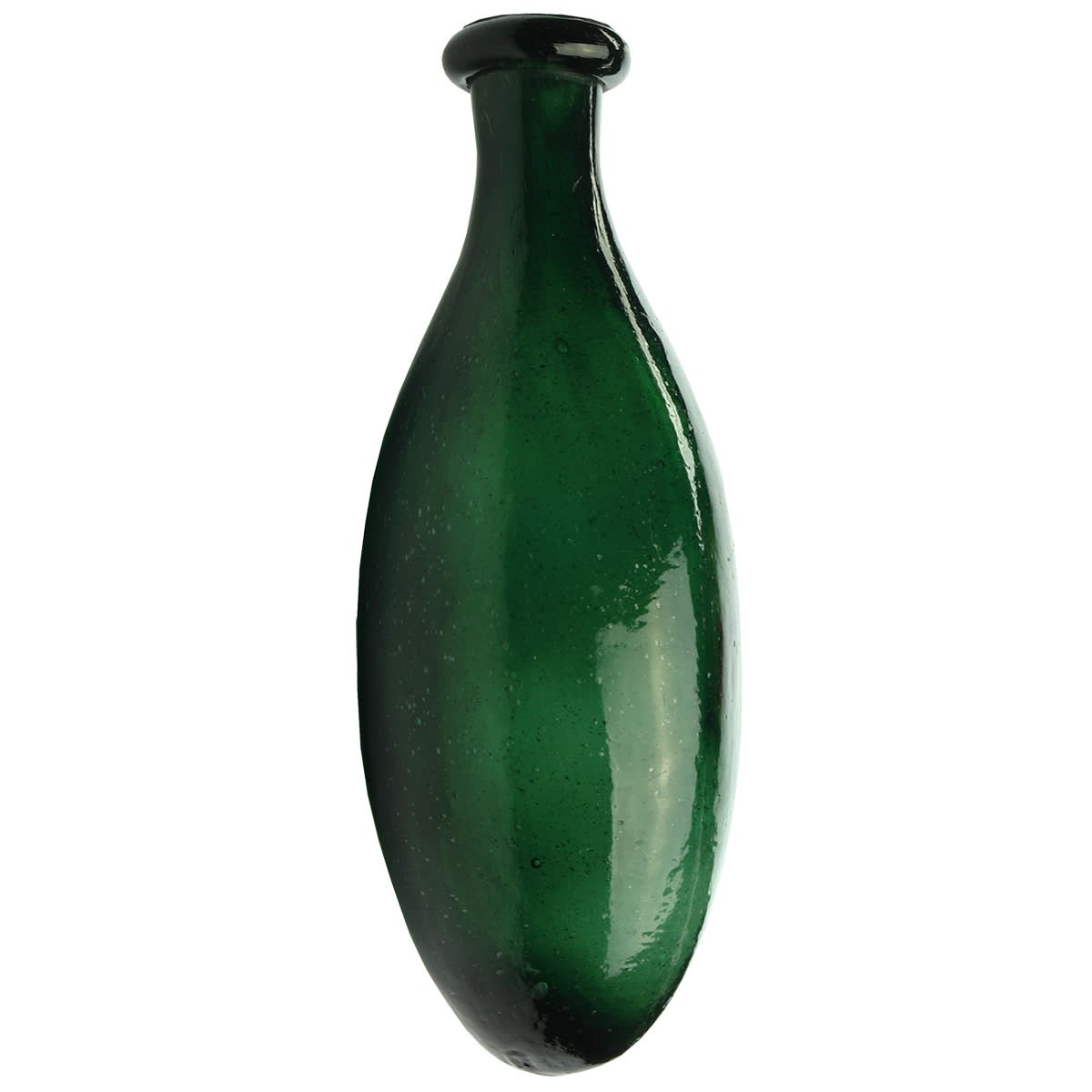 Torpedo. Unembossed Black Rolled Lip Torpedo. (This is from the late Kingsley Durdin collection)