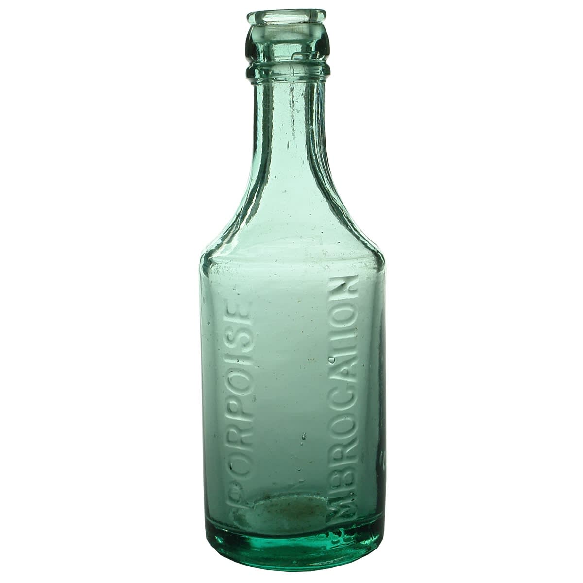 Medicine. Porpoise Embrocation. Aqua. 10 oz. (Capper & Sons, New South Wales)