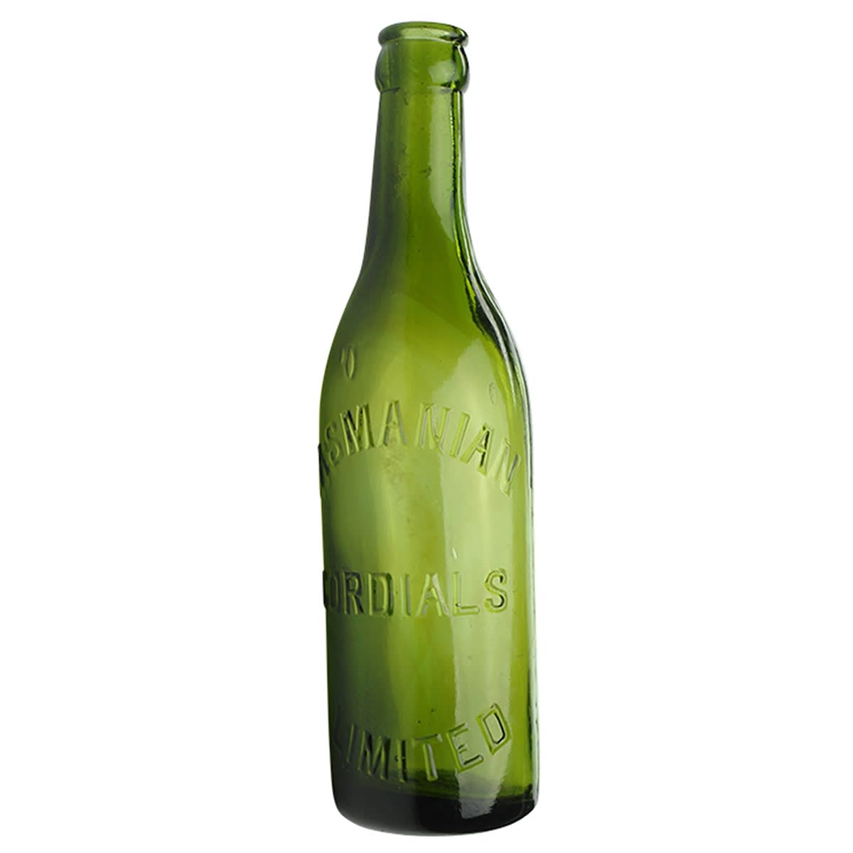 Crown Seal. Tasmanian Cordials Limited. Spun top. Olive Green. 10 oz. (Tasmania)