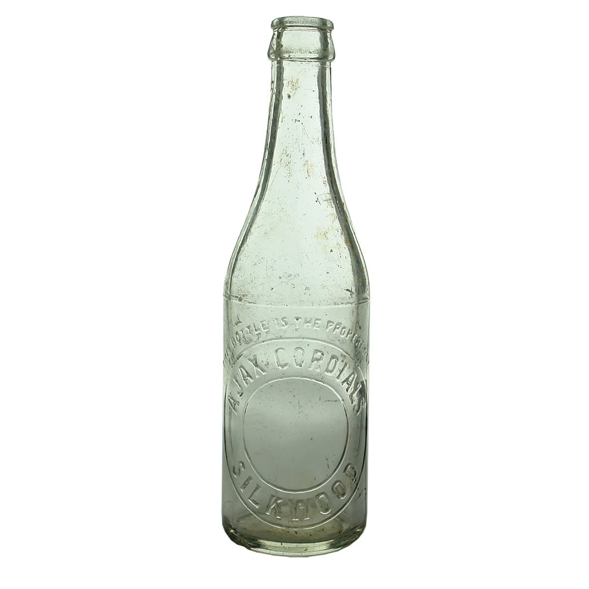 Crown Seal. Ajax Cordials, Silkwood. Clear. 10 oz. (Queensland)