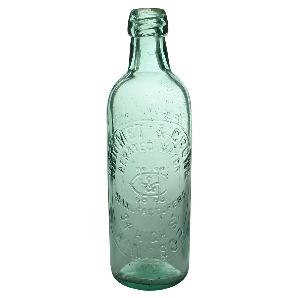 Internal Thread. Hammet & Crowe, Windsor. Aqua. 26 oz. (Victoria)