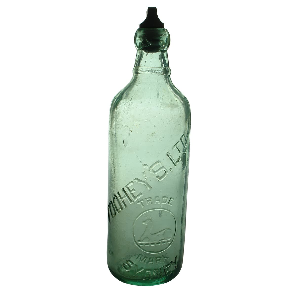 Internal Thread. Toohey's Ltd, Sydney. Vance & Ross. Aqua. 26 oz. (New South Wales)