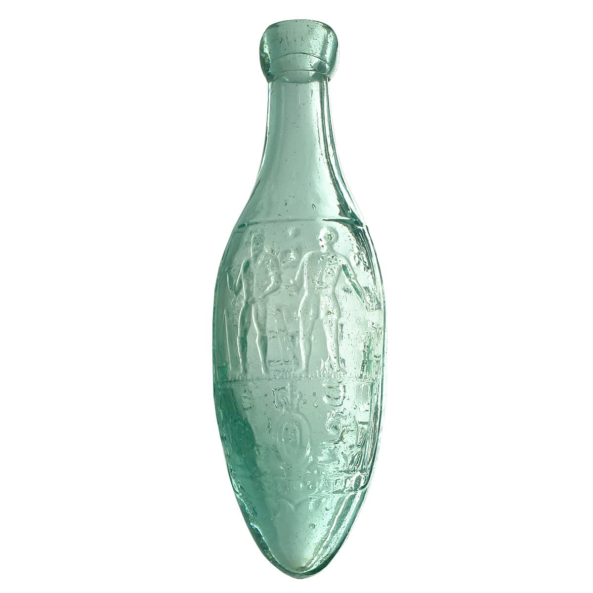 Torpedo. E. Rowlands, Ballarat, Melbourne & Sydney. Big bold embossing. Miner & Farmer. (Victoria & New South Wales)