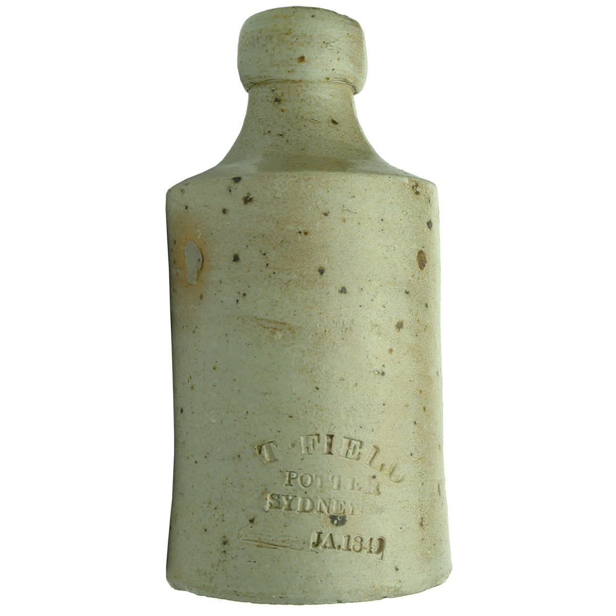 Impressed Ginger Beer. T. Field Potter Sydney. Dated January 1849. (New South Wales)