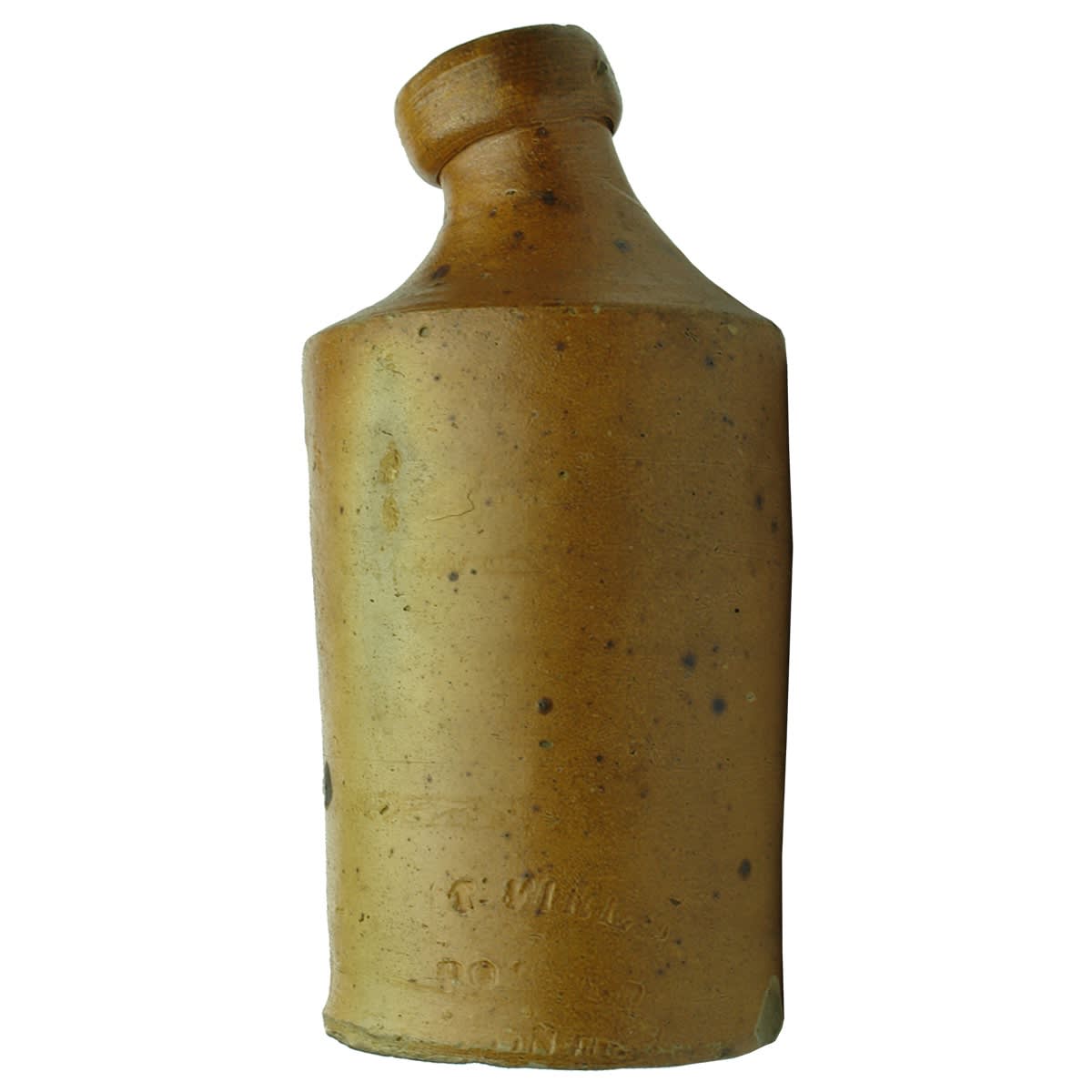 Impressed Ginger Beer. T Field Potter Sydney. Bent neck from making. (New South Wales)