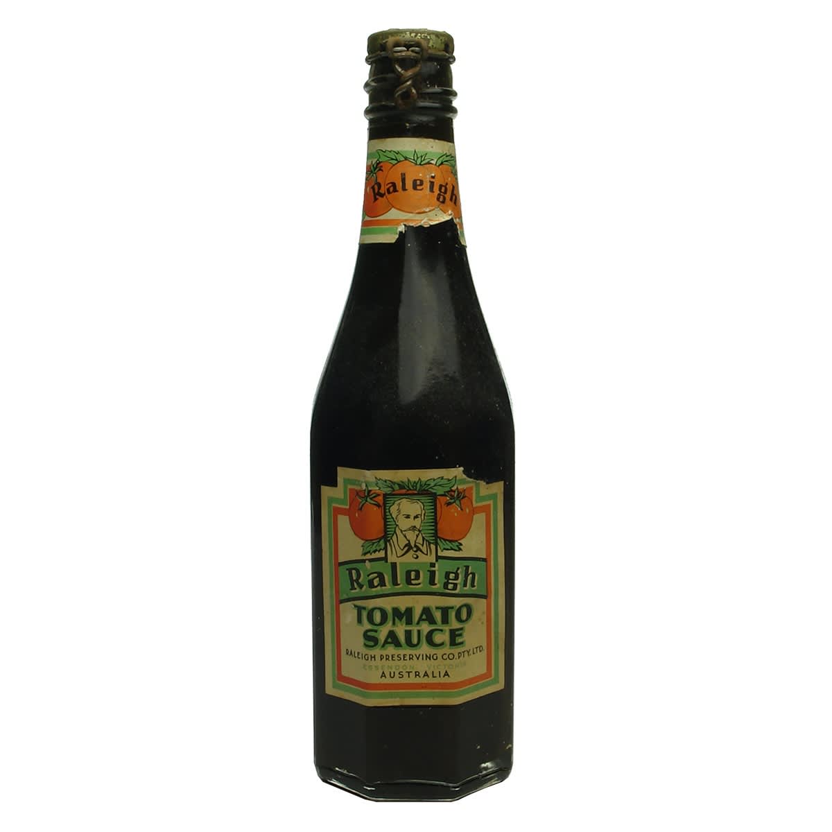 Sauce. Raleigh Tomato Sauce, Essendon. Full. Clear. 13 oz. (Victoria)