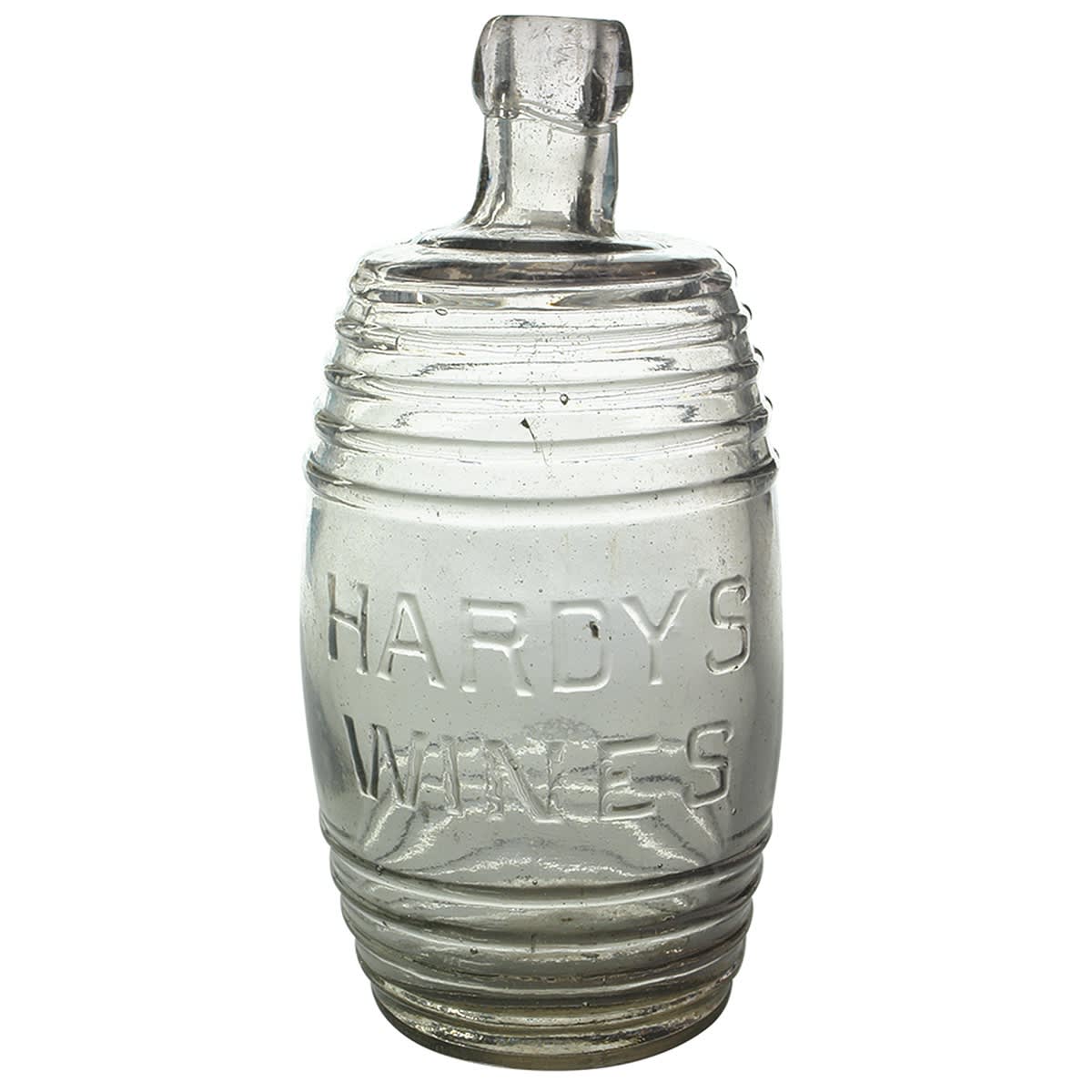 Wine. Hardy's Wines. Small Barrel. Light Amethyst. 1 Quart. (South Australia)