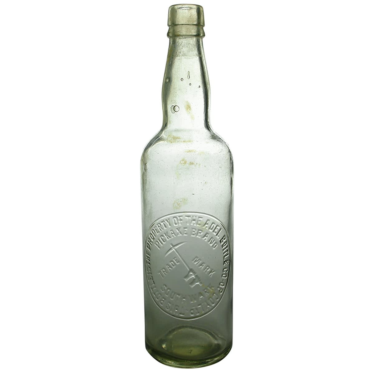 Fortified Wine. Pickaxe, Southwark, Adelaide. Cork Stoppered. Clear. 26 oz. (South Australia)