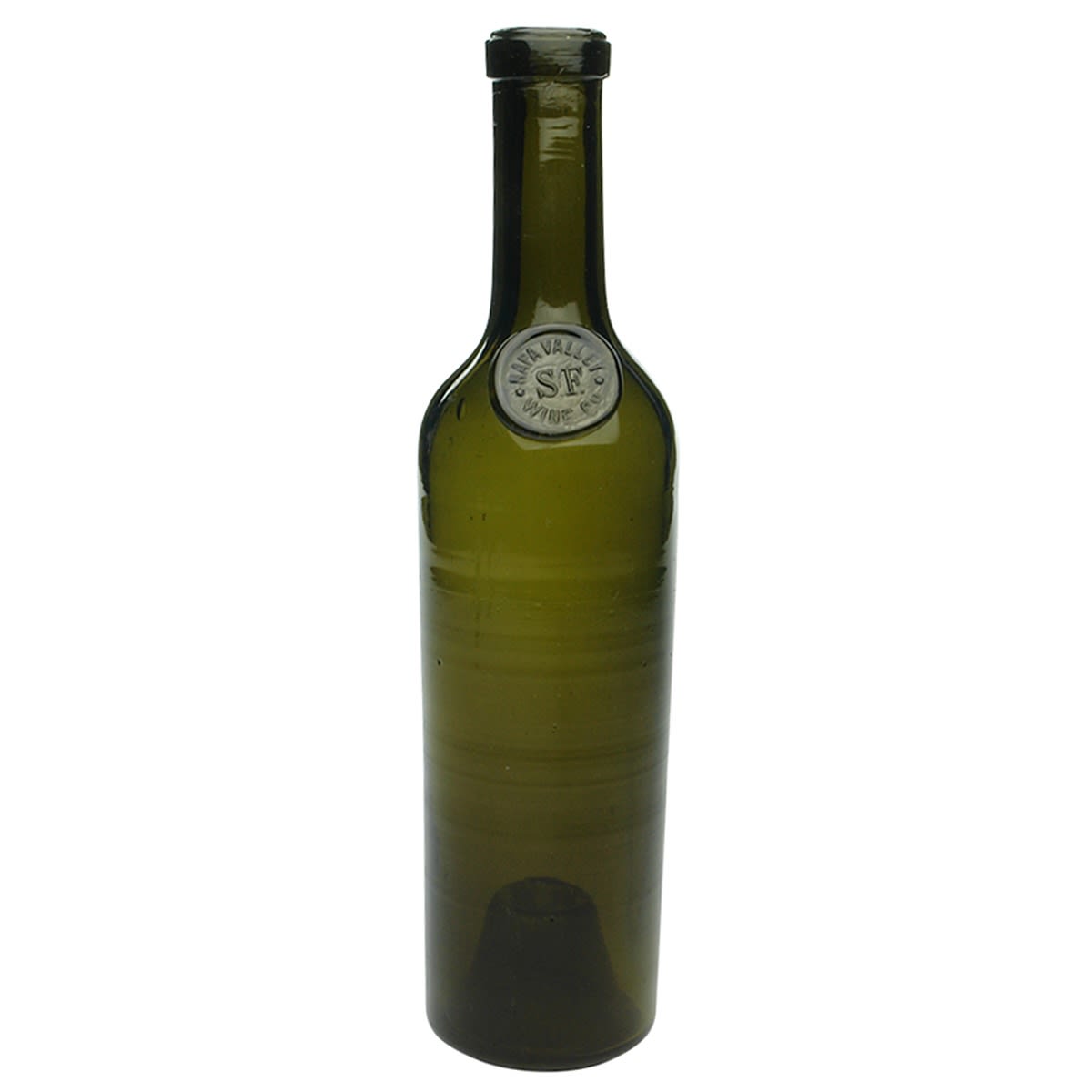 Wine. Napa Valley Wine Co., S. F. Applied Seal. Green. 13 oz. (United States)