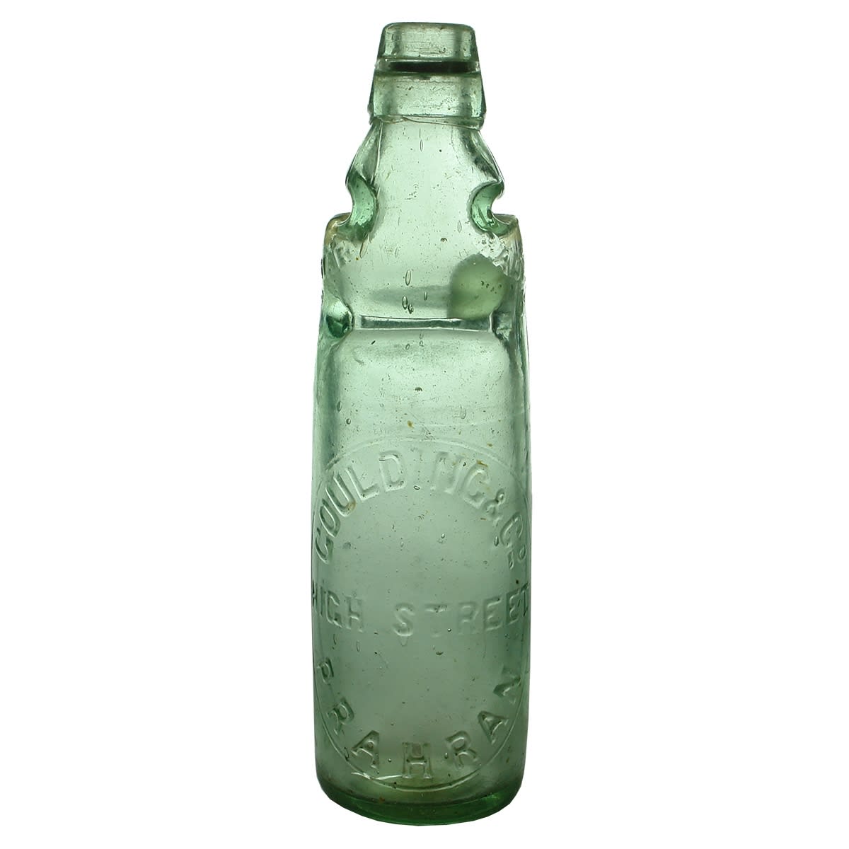 Codd. Goulding & Co., Prahran. Reliance Patent. Aqua. 10 oz. (Victoria)