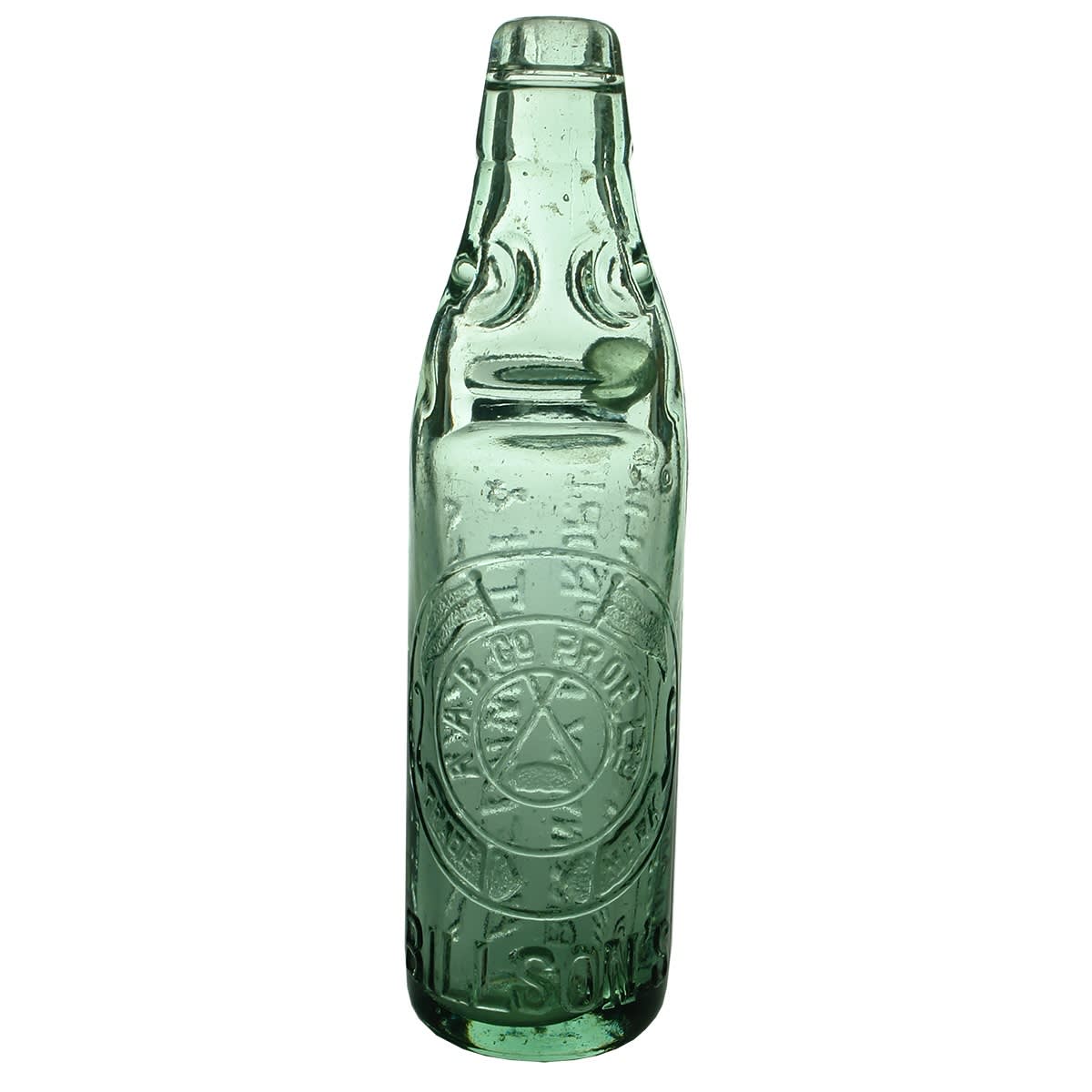 Codd.   Billson's Anglo-Australian Brewery Co Prop. Ltd, Beechworth & Tallangatta.  M base mark.  Dobson.  10 oz. (Victoria)