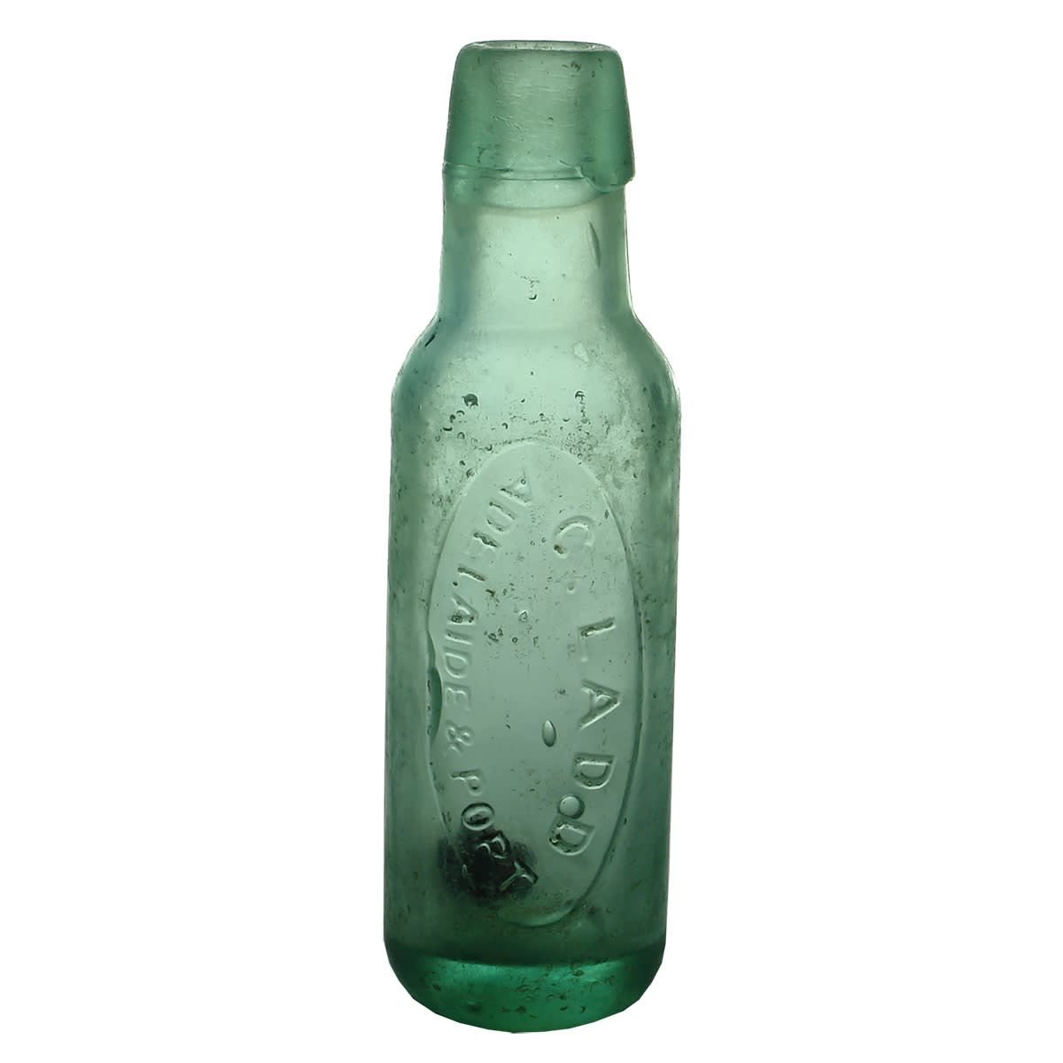 Lamont. C. Ladd, Adelaide & Port. Aqua. 6 oz. (South Australia)