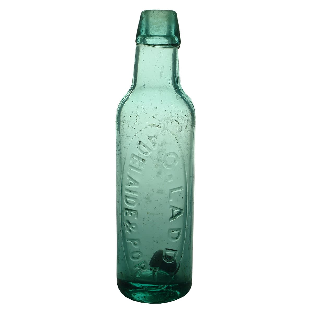 Lamont. C. Ladd, Adelaide & Port. Aqua. 10 oz. (South Australia)