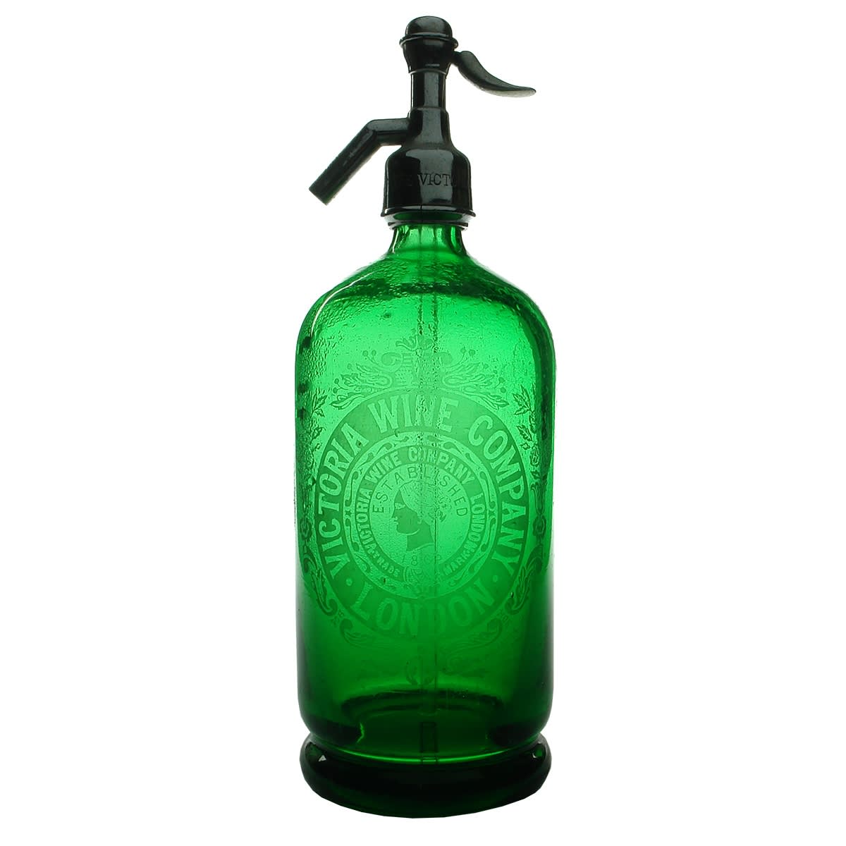 Syphon. Victoria Wine Company, London. Green. 40 oz. (United Kingdom)