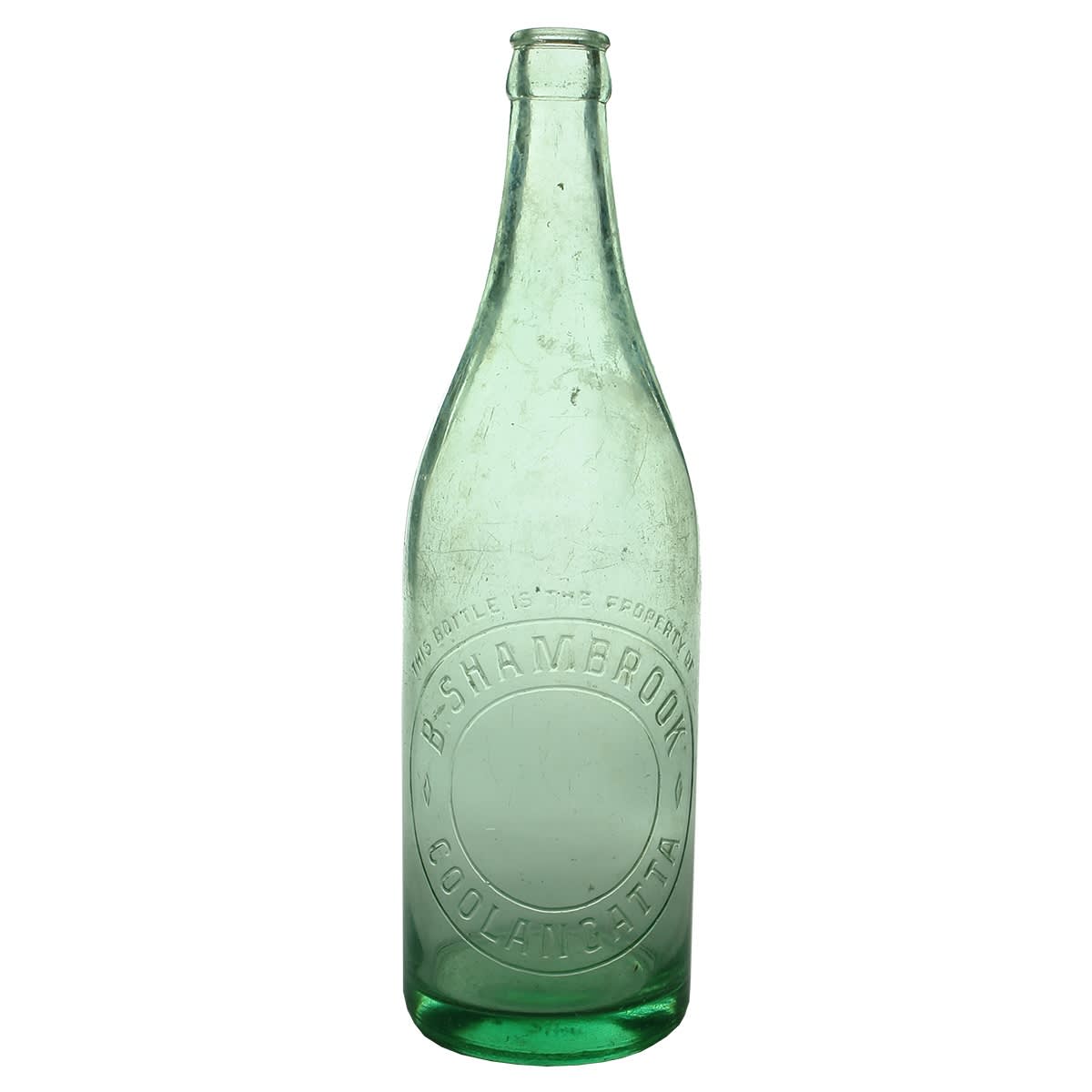 Crown Seal. B. Shambrook, Coolangatta. Aqua. 24 oz. (Queensland)