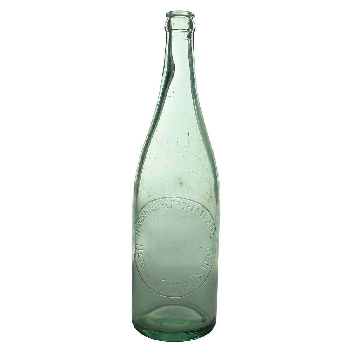 Crown Seal. Nathalia Cordial Factory. Aqua. 26 oz. (Victoria)