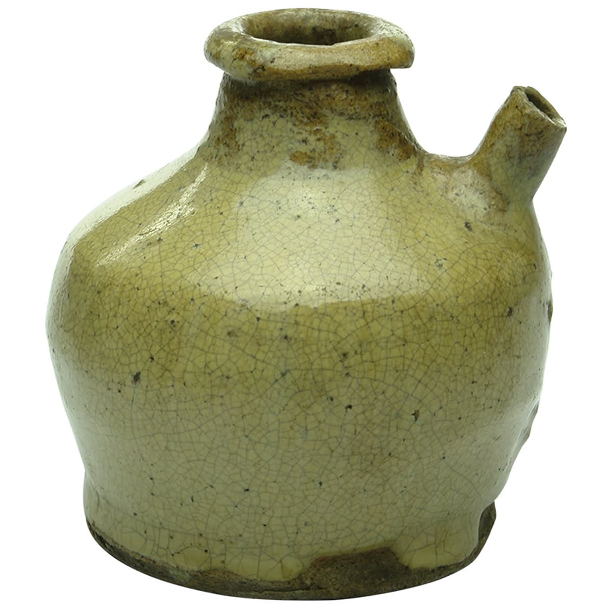 Chinese. Medium mustard coloured soy sauce. 89 mm. (China)