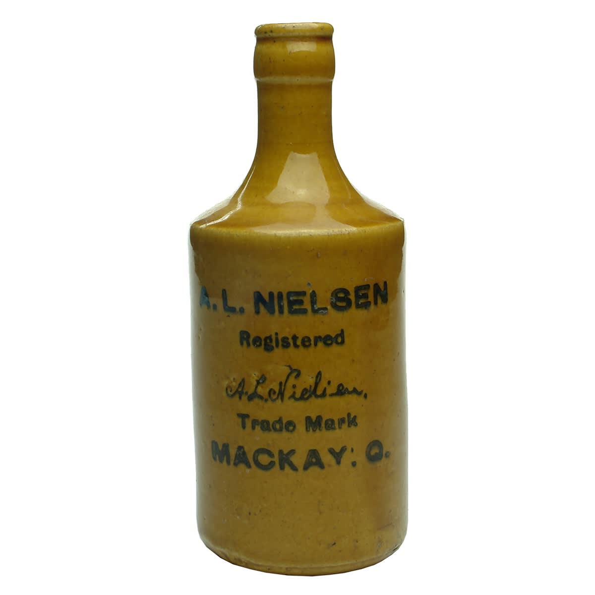 Ginger Beer. A. L. Nielsen, Mackay. Crown Seal. All Tan. (Queensland)