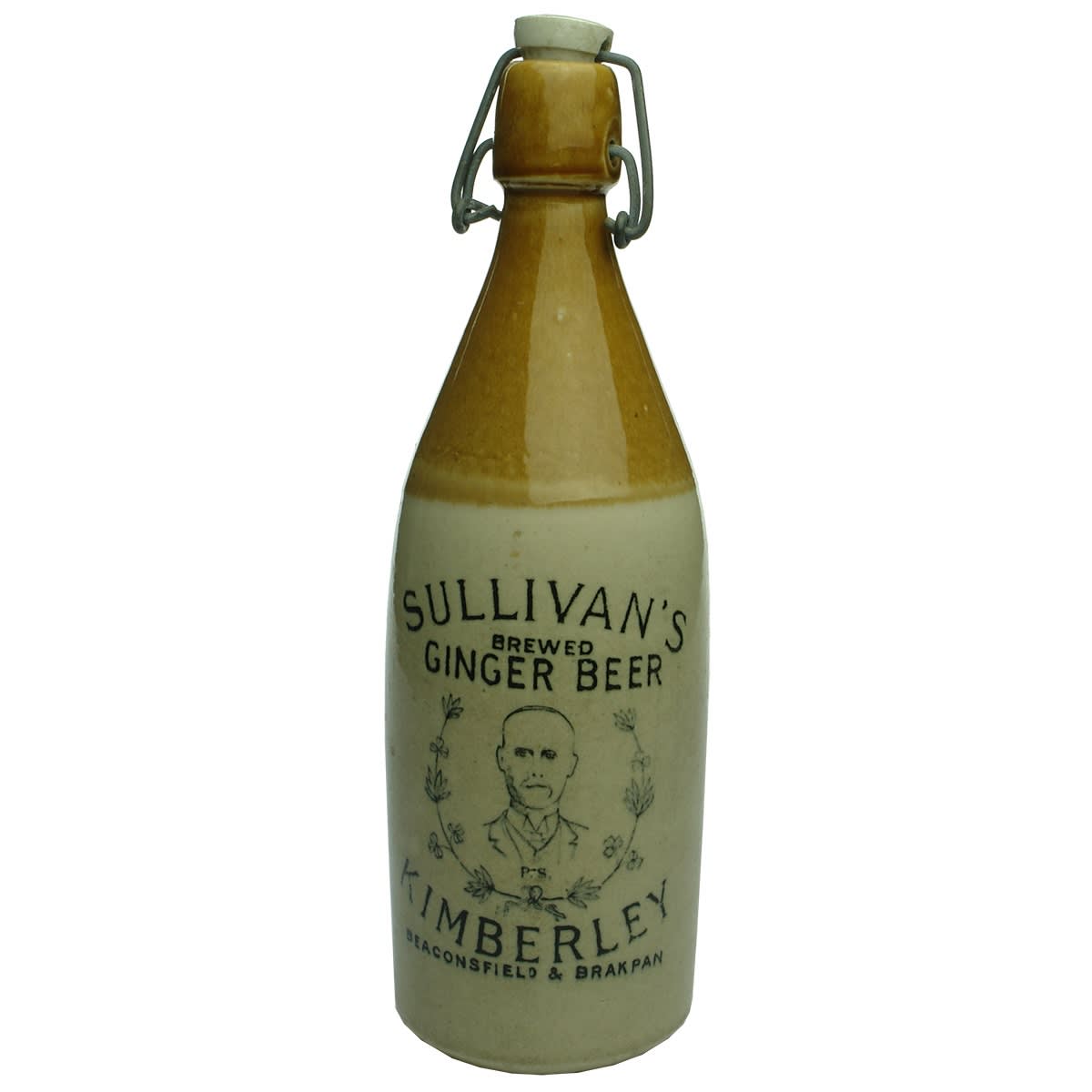 Ginger Beer. Sullivan's Brewed Ginger Beer. Lightning Stopper. Champagne. Tan Top. 26 oz. (South Africa)