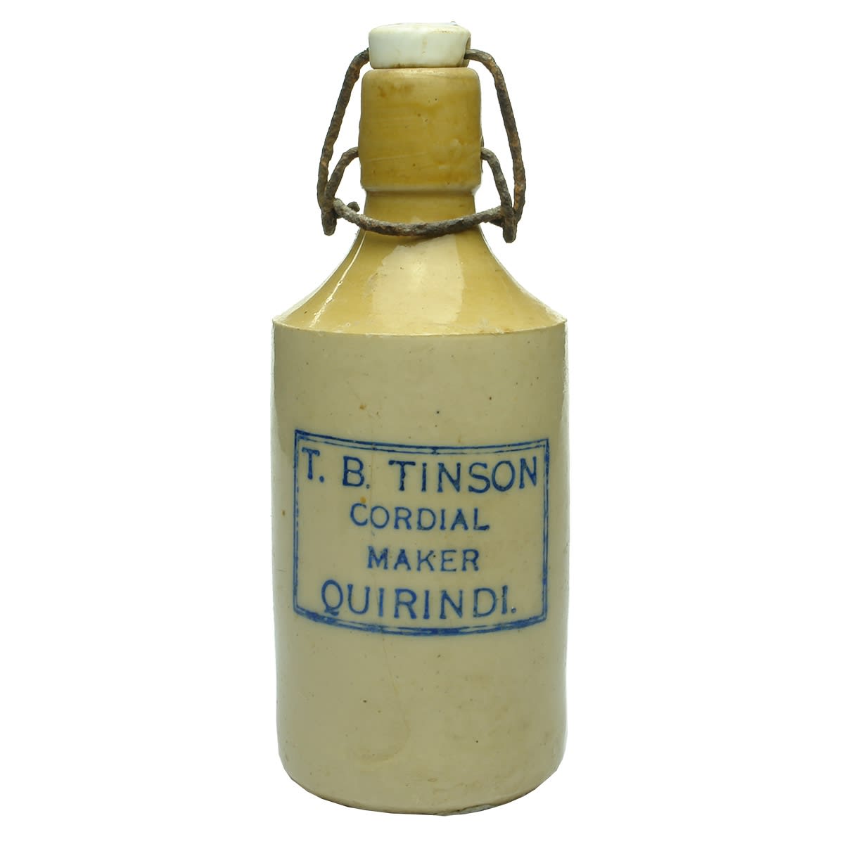 Ginger Beer. T. B. Tinson, Quirindi. Lightning Stopper. Blue Print. Tan Top. (New South Wales)