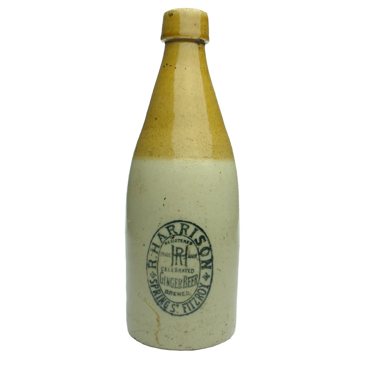 Ginger Beer. R. Harrison, Fitzroy. Tan Top. 26 oz. (Victoria)