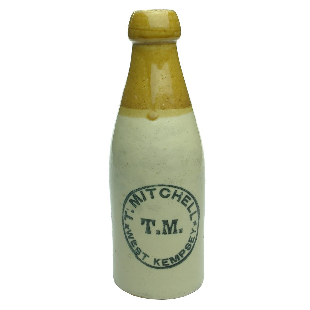 Ginger Beer. T. Mitchell, West Kempsey. Mauri Bros & Thomson Ld Pinnacle Sydney stamp. (New South Wales)