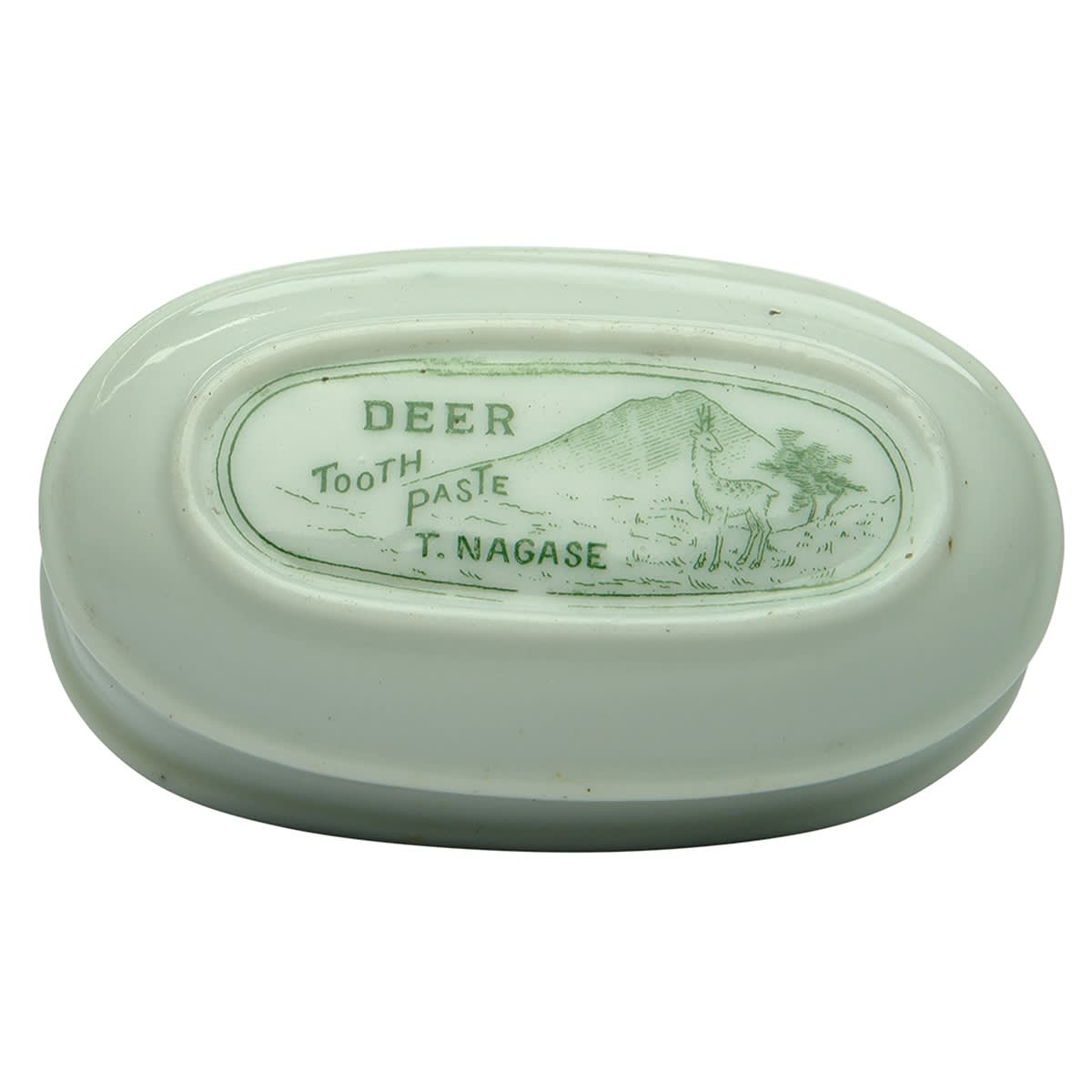 Pot Lid. T. Nagase Deer Tooth Paste. (Japan)