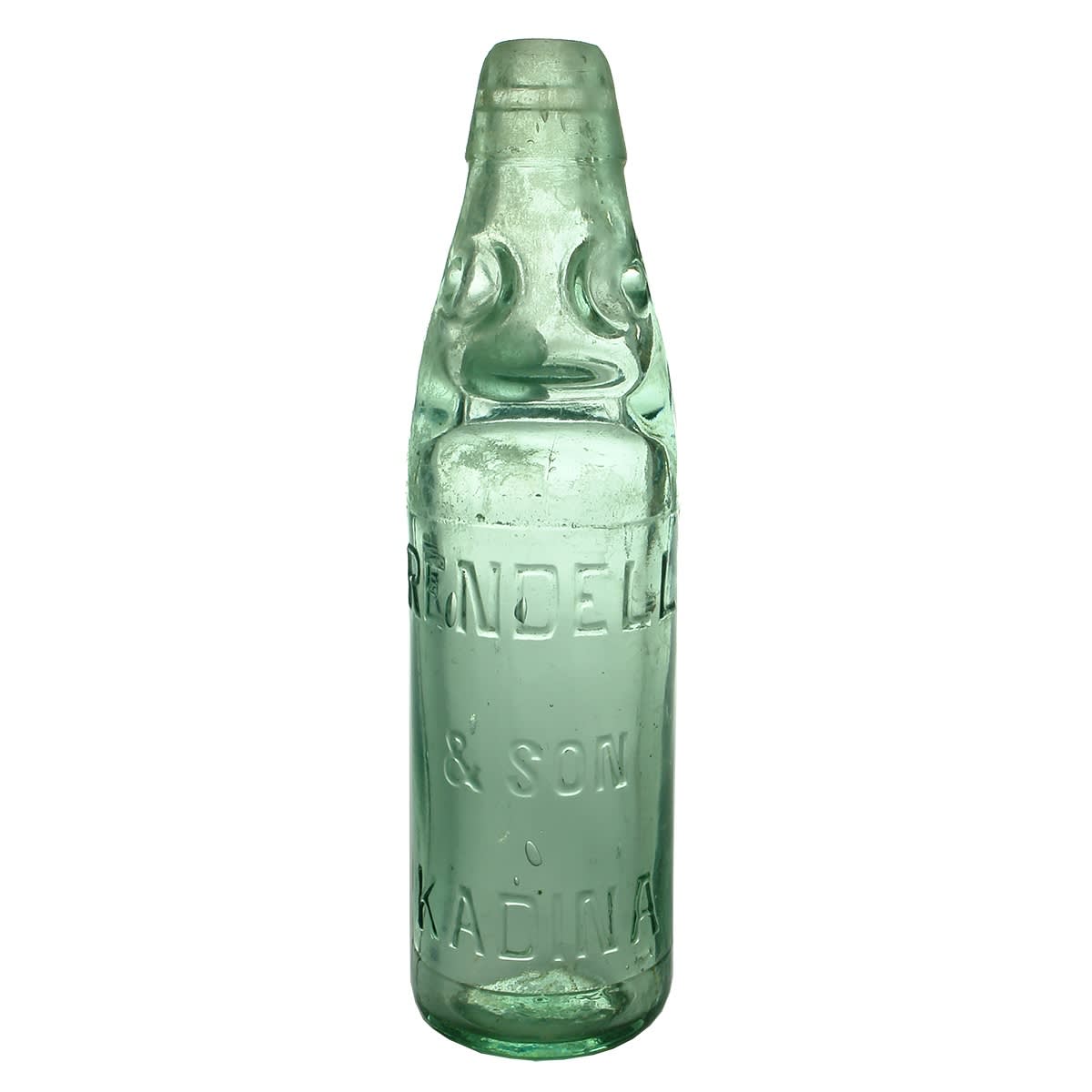 Codd. Rendell & Son, Kadina. Dobson. 10 oz. A base mark. (South Australia)